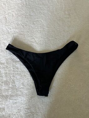 Zaful Black High-Cut Bikini Bottom